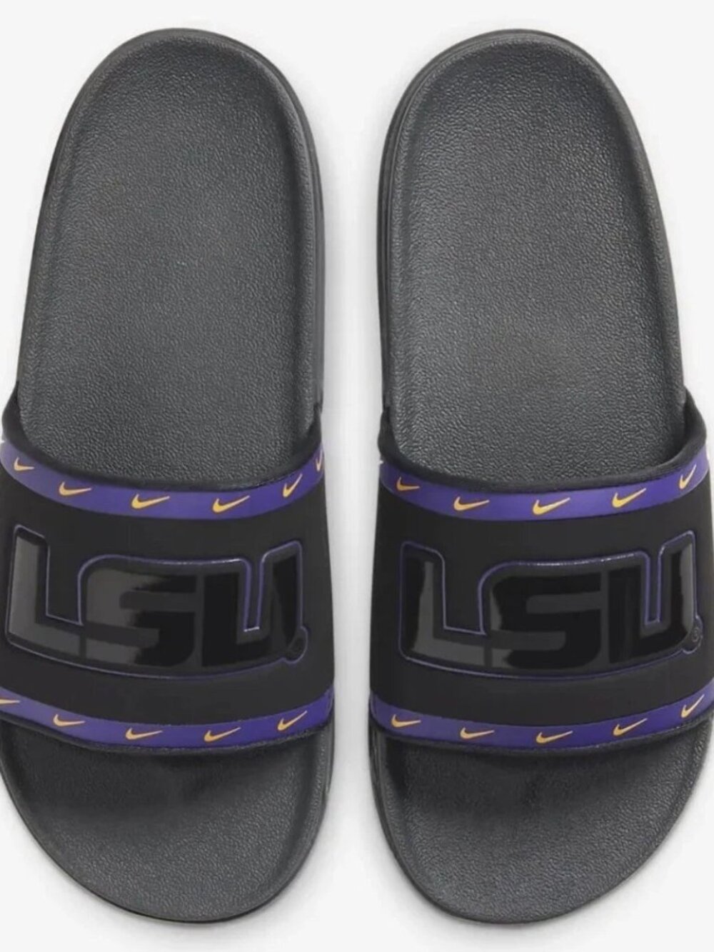 Nike Men's Size 9 LSU Tigers Louisiana State Offcourt Slides Sandals DD0531-001